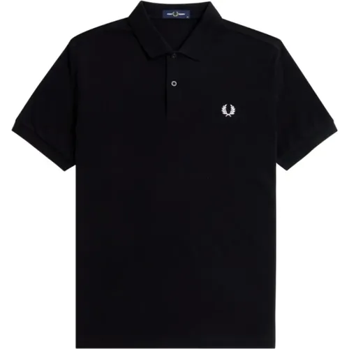 Polo Shirts, male, , Size: 2XL Logo Polo Shirt Cotton Short Sleeve - Fred Perry - Modalova