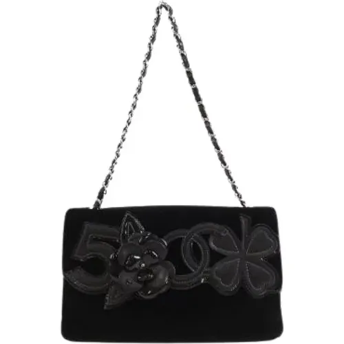 Pre-owned Shoulder Bags, female, , Size: ONE SIZE Pre-owned Suede Shoulder Bag - Chanel Vintage - Modalova