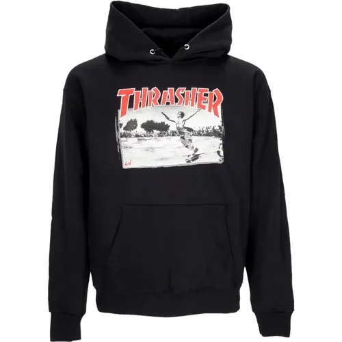 Hoodies, male, , Size: XL Hoodie with Adjustable Hood and Front Pocket - Thrasher - Modalova