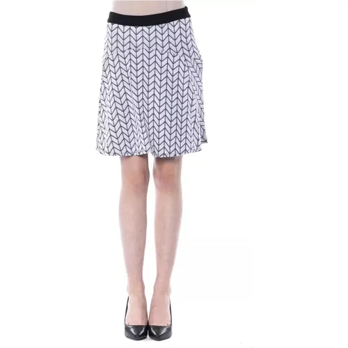 Short Skirts, female, , Size: S Black and White Aline Skirt - Byblos - Modalova