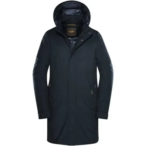 Parkas, male, , Size: 3XL Duster Coat with Goose Down - Moorer - Modalova