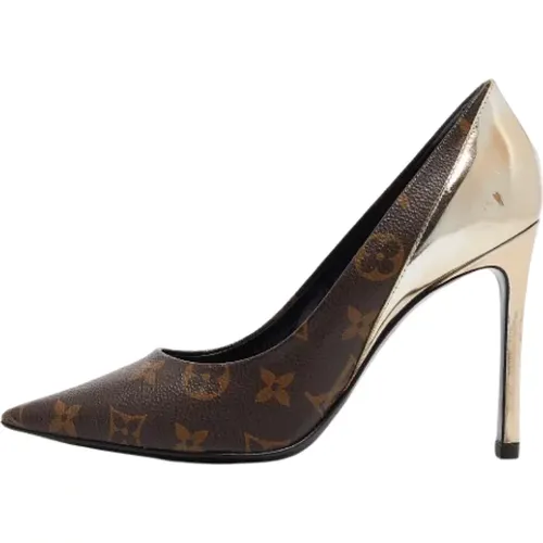 Pre-owned Pumps, female, , Size: 7 1/2 US Pre-owned Canvas heels - Louis Vuitton Vintage - Modalova