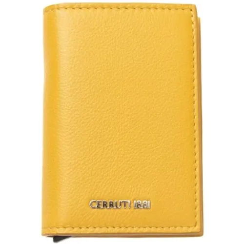 Wallets & Cardholders, male, , Size: ONE SIZE Men's Leather Wallet with Card Holder - Cerruti 1881 - Modalova