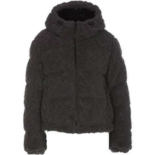 Logo FF Wool Alpaca Jacket , female, Sizes: M, XL, S, L - Fendi - Modalova