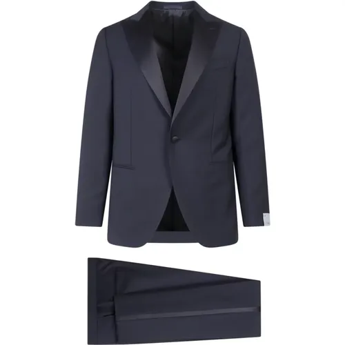 Classic Wool and Mohair Tuxedo , male, Sizes: XL, 5XL, 2XL, L - Caruso - Modalova