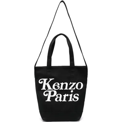 Canvas Bum Bag mit Logo-Print , Herren, Größe: ONE Size - Kenzo - Modalova