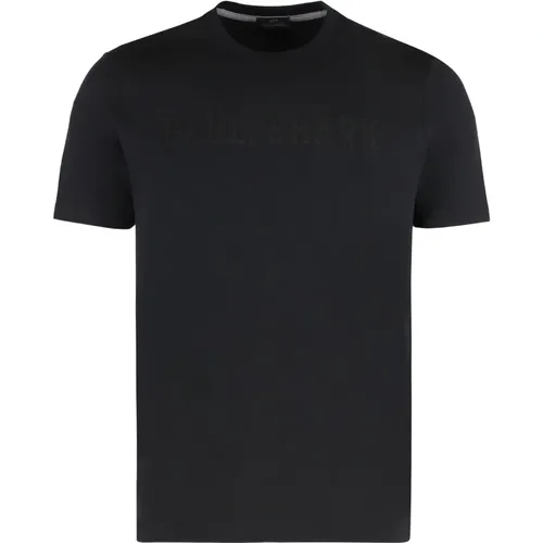 T-Shirts, male, , Size: M Basic T-Shirt - PAUL & SHARK - Modalova