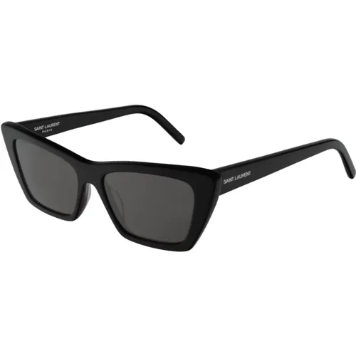 Grey SL 276 Mica Sunglasses , female, Sizes: 53 MM, 55 MM - Saint Laurent - Modalova