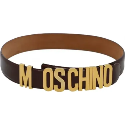 Pre-owned Belts, female, , Size: ONE SIZE Pre-owned Leather belts - Moschino Pre-Owned - Modalova