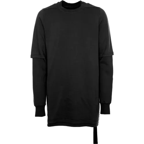 Long Sleeve Tops, male, , Size: L Oversized Sweatshirt with Attached T-Shirt - Rick Owens - Modalova