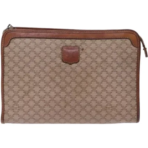 Pre-owned Clutches, female, , Size: ONE SIZE Pre-owned Canvas clutches - Celine Vintage - Modalova