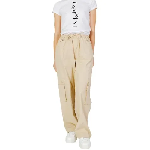 Wide Trousers, female, , Size: M L32 Cotton Cargo Pants - Only - Modalova
