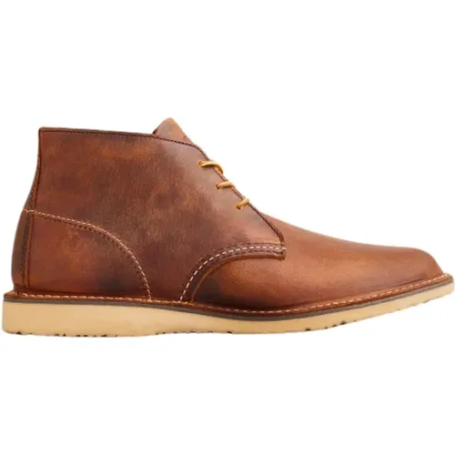 Weekender Chukka Copper Rough Tough Stiefel , Herren, Größe: 41 1/2 EU - Red Wing Shoes - Modalova