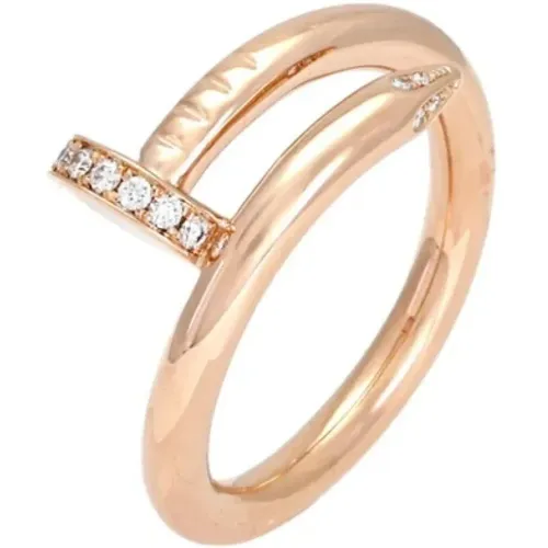 Pre-owned Jewellery, female, , Size: ONE SIZE Pre-owned Rose Gold rings - Cartier Vintage - Modalova