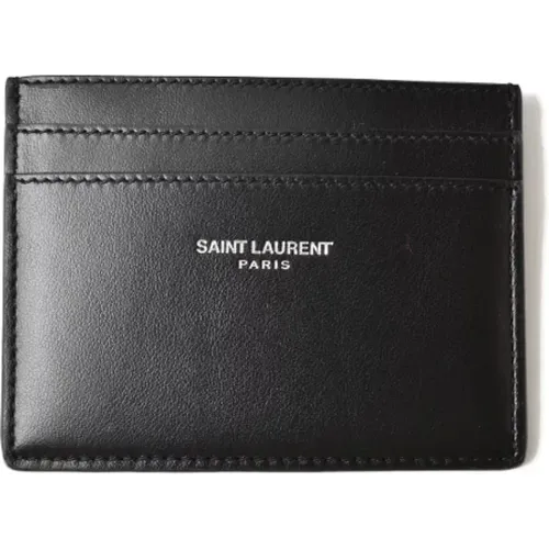 Pre-owned Wallets, male, , Size: ONE SIZE Pre-owned Leather wallets - Yves Saint Laurent Vintage - Modalova