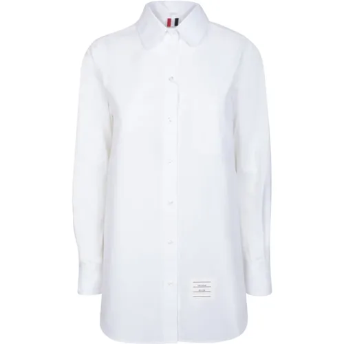 Camicia Open Back BIA , female, Sizes: S, XS - Thom Browne - Modalova