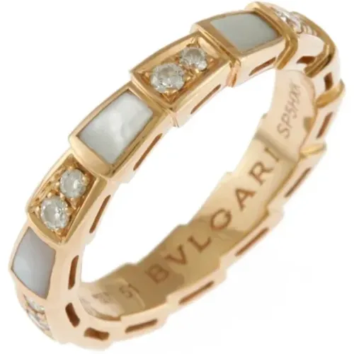 Pre-owned Jewellery, female, , Size: ONE SIZE Pre-owned Rose Gold rings - Bvlgari Vintage - Modalova