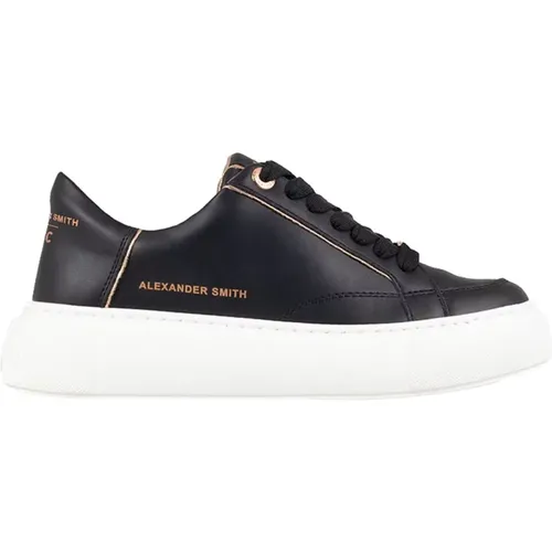 Schwarze Greenwich Damen Sneakers , Damen, Größe: 38 EU - Alexander Smith - Modalova