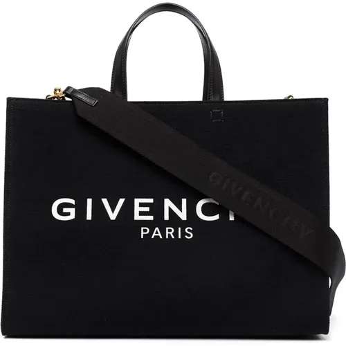 Schwarze G Tote Logo-Print Tasche - Givenchy - Modalova