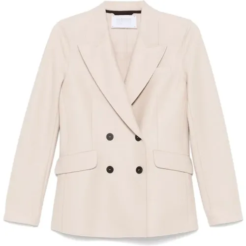 Wool Double-Breasted Jacket , female, Sizes: S, L, M - Harris Wharf London - Modalova