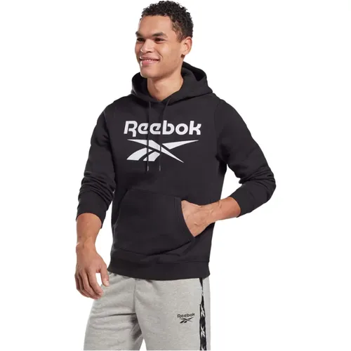 Warm und Stilvoll Fleece Hoodie , Herren, Größe: S - Reebok - Modalova