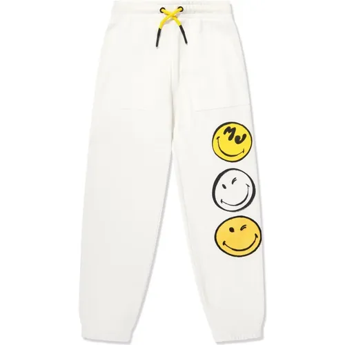 Weiße Baumwollhose mit Smiley-Gesicht - Marc Jacobs - Modalova