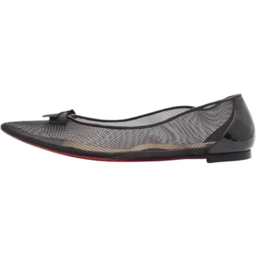 Pre-owned Flats, female, , Size: 8 US Pre-owned Mesh flats - Christian Louboutin Pre-owned - Modalova