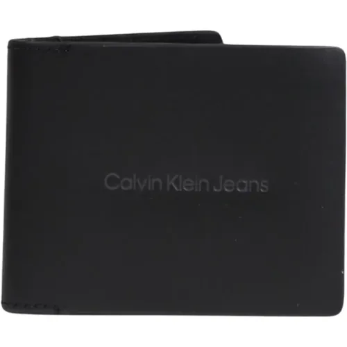 Wallets & Cardholders, male, , Size: ONE SIZE Printed Leather Wallet for Men - Calvin Klein - Modalova