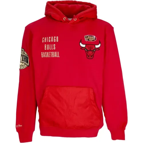 Hoodies, male, , Size: S Chicago Bulls Vintage Logo Hoodie - Mitchell & Ness - Modalova