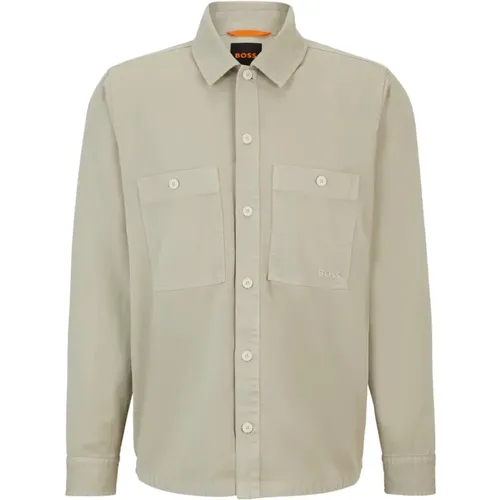 Overshirt aus Garment-Dyed Baumwolltwill , Herren, Größe: 6XL - Hugo Boss - Modalova