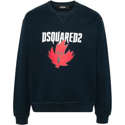 Stylish Men's Sweatshirts Collection , male, Sizes: L, XL, 2XL, M - Dsquared2 - Modalova