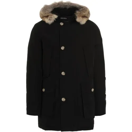 Arctic Parka with Removable Fur , male, Sizes: XL - Woolrich - Modalova