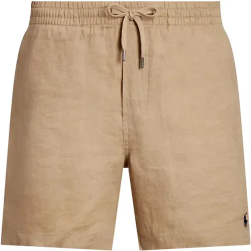 Classic Linen Shorts , male, Sizes: M, L - Ralph Lauren - Modalova