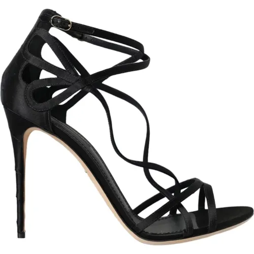 Satin Riemchen High Heel Sandalen - Dolce & Gabbana - Modalova