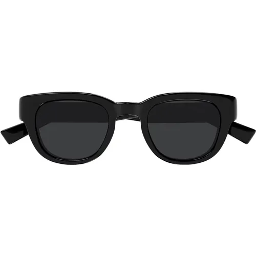Round Vintage Style Sunglasses , unisex, Sizes: 46 MM - Saint Laurent - Modalova