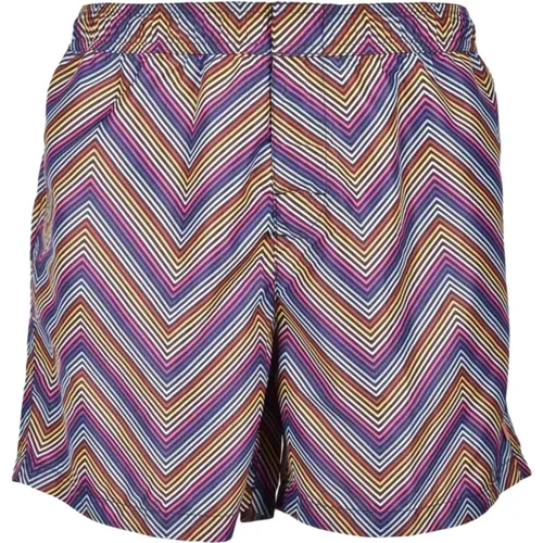 Short Shorts, male, , Size: S Elegant Swimsuit with Elastane Blend - Missoni - Modalova