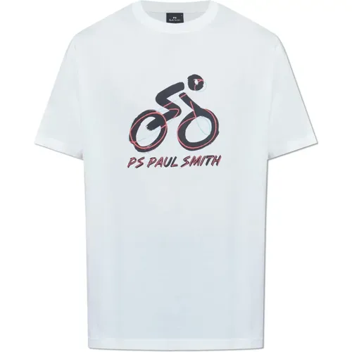 T-Shirt mit Druck , Herren, Größe: M - PS By Paul Smith - Modalova