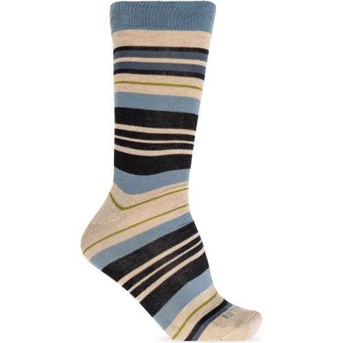 Lange gestreifte Socken Etro - ETRO - Modalova