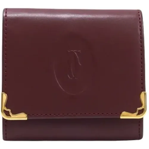 Pre-owned Wallets, female, , Size: ONE SIZE Pre-owned Leather wallets - Cartier Vintage - Modalova