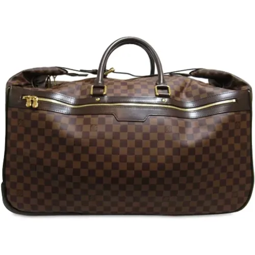 Pre-owned Weekend Bags, male, , Size: ONE SIZE Pre-owned Leather travel-bags - Louis Vuitton Vintage - Modalova