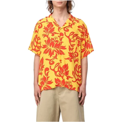 Short Sleeve Shirts, male, , Size: XL Colorful Floral Short Sleeve Shirt - ERL - Modalova