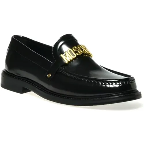 Flat Shoes Stylish Design , male, Sizes: 6 UK, 9 UK, 10 UK - Moschino - Modalova