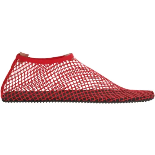 Flats, female, , Size: 9 US Mesh Square Toe Flats - Christopher Esber - Modalova