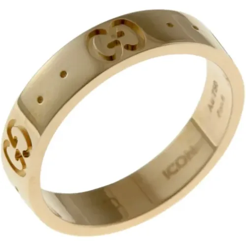 Pre-owned Jewellery, female, , Size: ONE SIZE Pre-owned Rose Gold rings - Gucci Vintage - Modalova