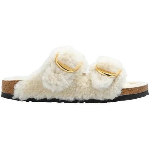 Arizona Große Schnalle Shearling Sandalen , Damen, Größe: 35 EU - Birkenstock - Modalova