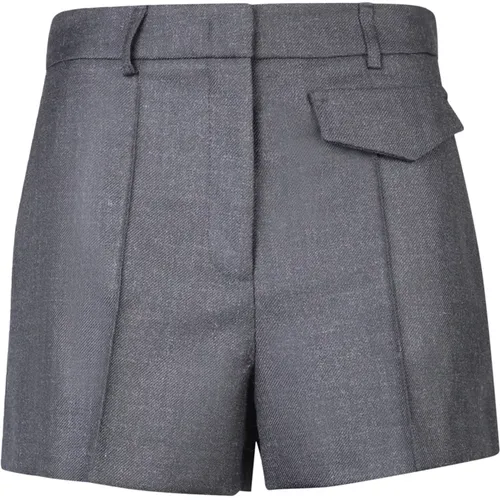 Womens Clothing Shorts Grey Aw23 , female, Sizes: XL, 3XL, 2XL, M - Blanca Vita - Modalova
