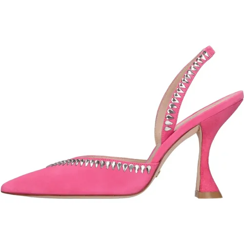 Pumps, female, , Size: 7 US With Heel Fuchsia - Stuart Weitzman - Modalova