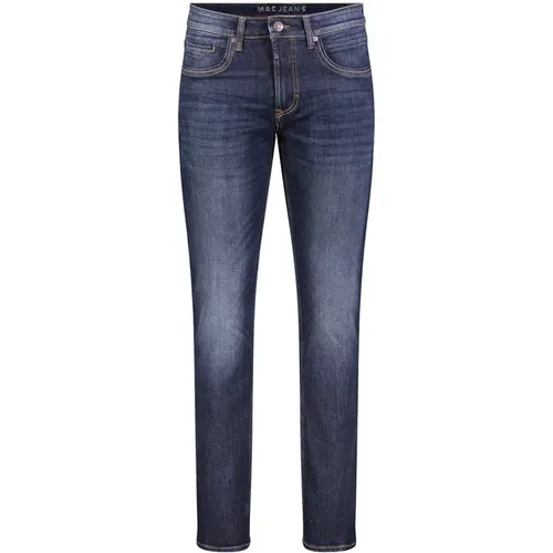 Slim-Fit Denim Jeans in Faded Navy Pattern , male, Sizes: W36 L34, W33 L34, W38 L34, W32 L30, W40 L32, W32 L34 - MAC - Modalova