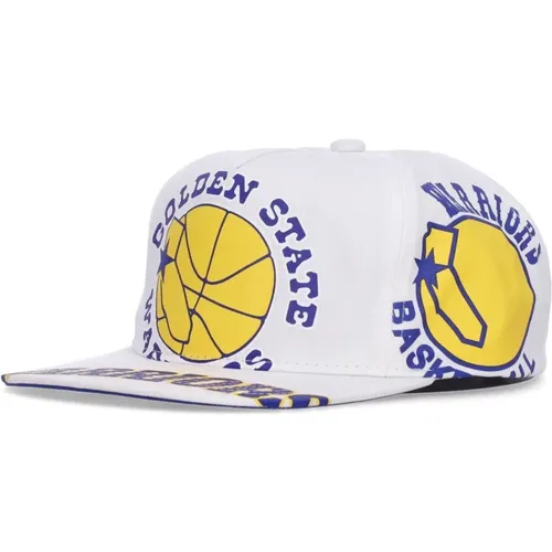 Caps, unisex, , Size: ONE SIZE NBA Flat Brim Cap White - Mitchell & Ness - Modalova