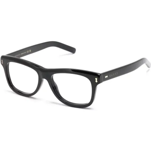 Klassische Schwarze Optische Brille , Herren, Größe: 54 MM - Gucci - Modalova